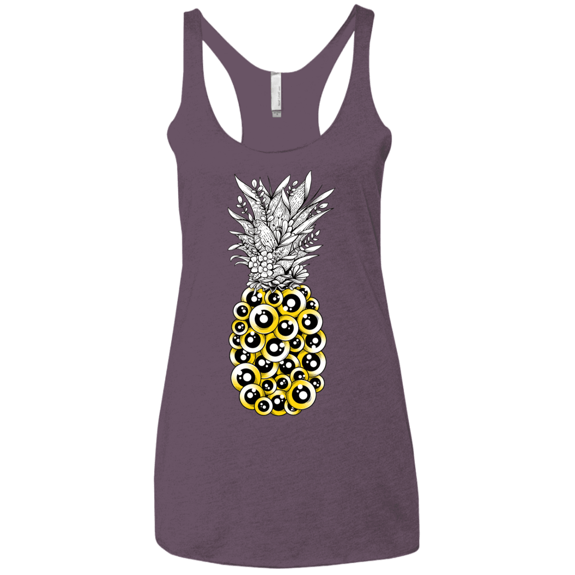 T-Shirts Vintage Purple / X-Small Tropical Illusion Women's Triblend Racerback Tank
