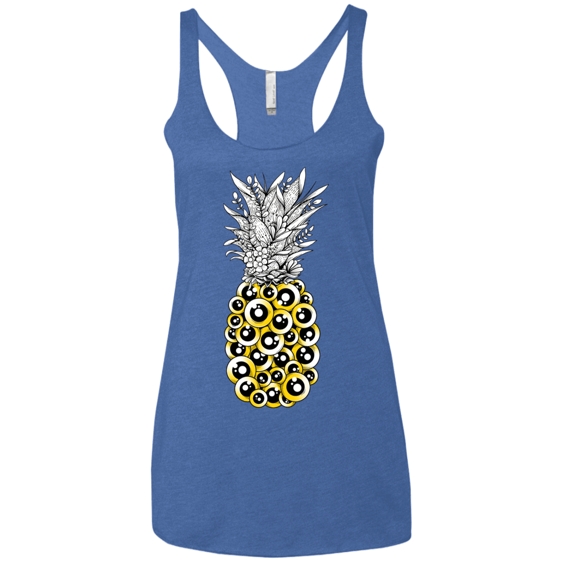 T-Shirts Vintage Royal / X-Small Tropical Illusion Women's Triblend Racerback Tank