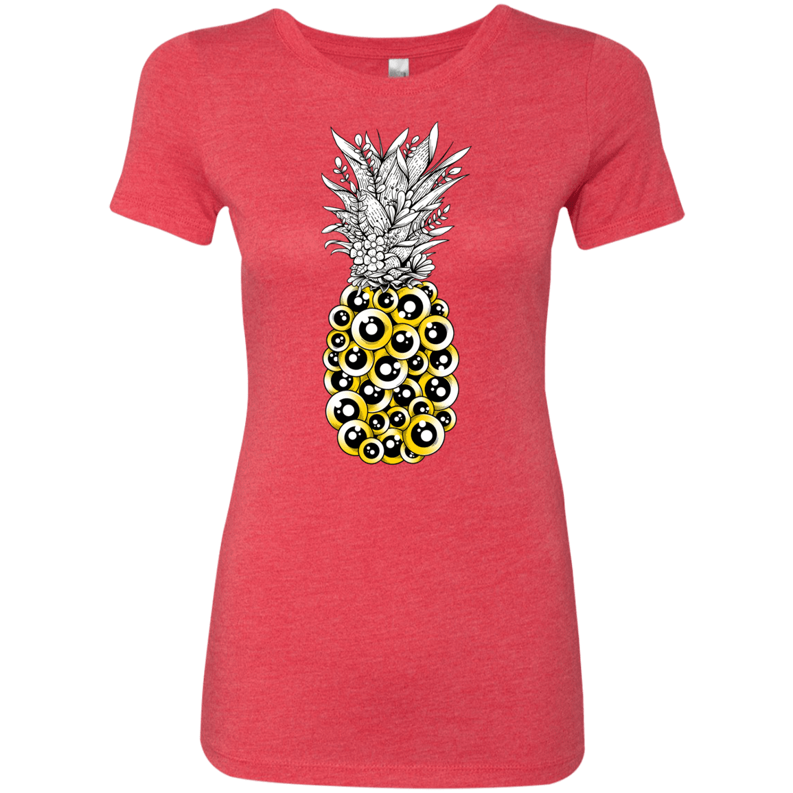 T-Shirts Vintage Red / S Tropical Illusion Women's Triblend T-Shirt