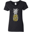 T-Shirts Black / S Tropical Illusion Women's V-Neck T-Shirt