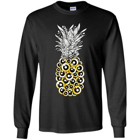 T-Shirts Black / YS Tropical Illusion Youth Long Sleeve T-Shirt