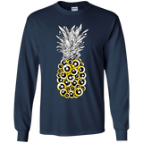T-Shirts Navy / YS Tropical Illusion Youth Long Sleeve T-Shirt