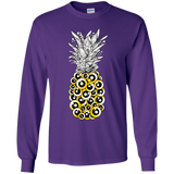 T-Shirts Purple / YS Tropical Illusion Youth Long Sleeve T-Shirt
