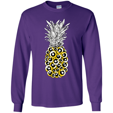 T-Shirts Purple / YS Tropical Illusion Youth Long Sleeve T-Shirt