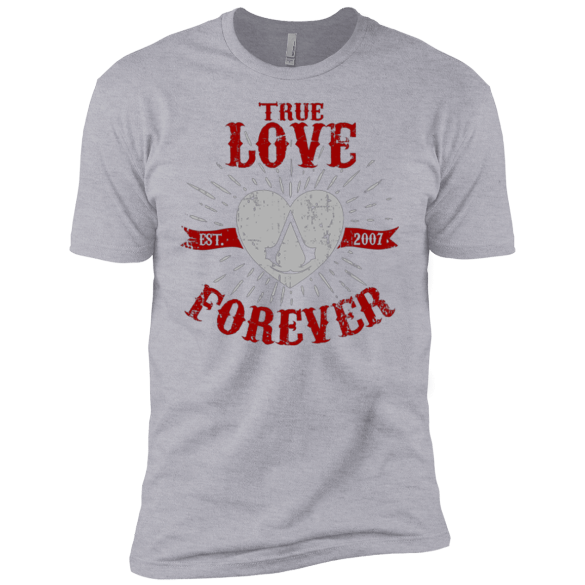 T-Shirts Heather Grey / YXS True Love Forever Assasin Boys Premium T-Shirt