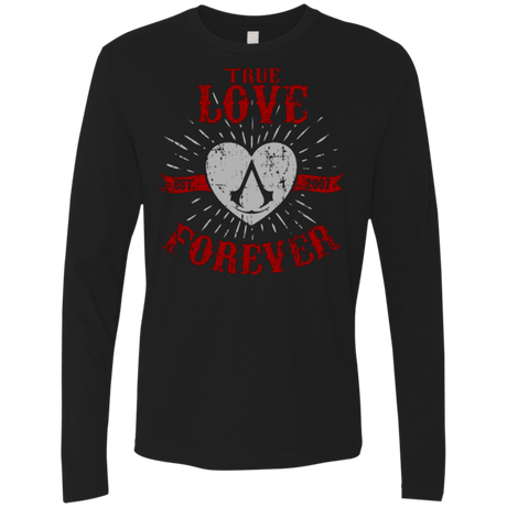 T-Shirts Black / Small True Love Forever Assasin Men's Premium Long Sleeve