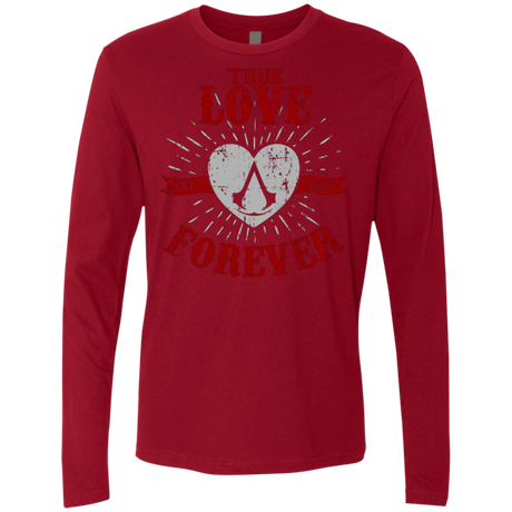 T-Shirts Cardinal / Small True Love Forever Assasin Men's Premium Long Sleeve