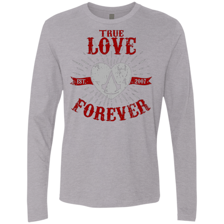 T-Shirts Heather Grey / Small True Love Forever Assasin Men's Premium Long Sleeve