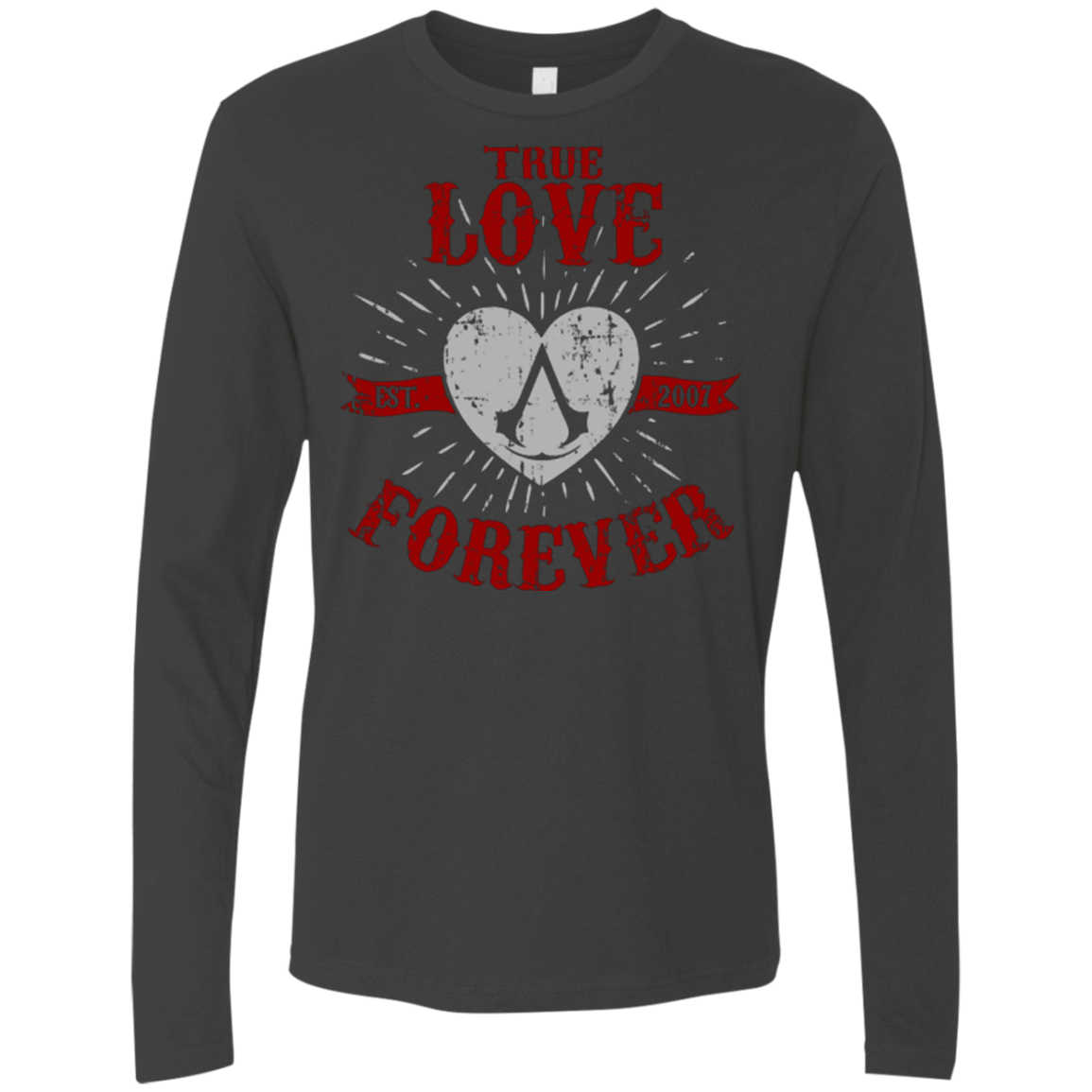 T-Shirts Heavy Metal / Small True Love Forever Assasin Men's Premium Long Sleeve