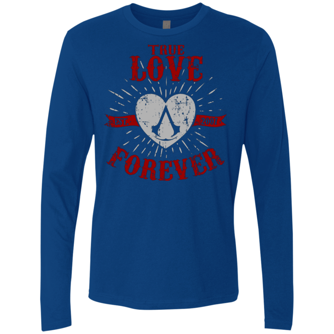 T-Shirts Royal / Small True Love Forever Assasin Men's Premium Long Sleeve