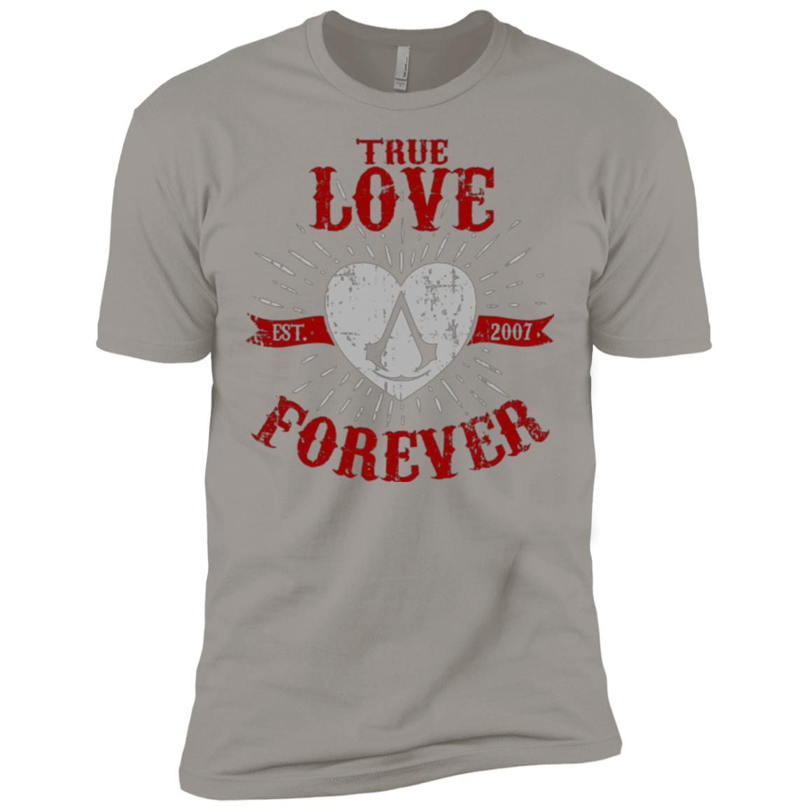 T-Shirts Light Grey / X-Small True Love Forever Assasin Men's Premium T-Shirt
