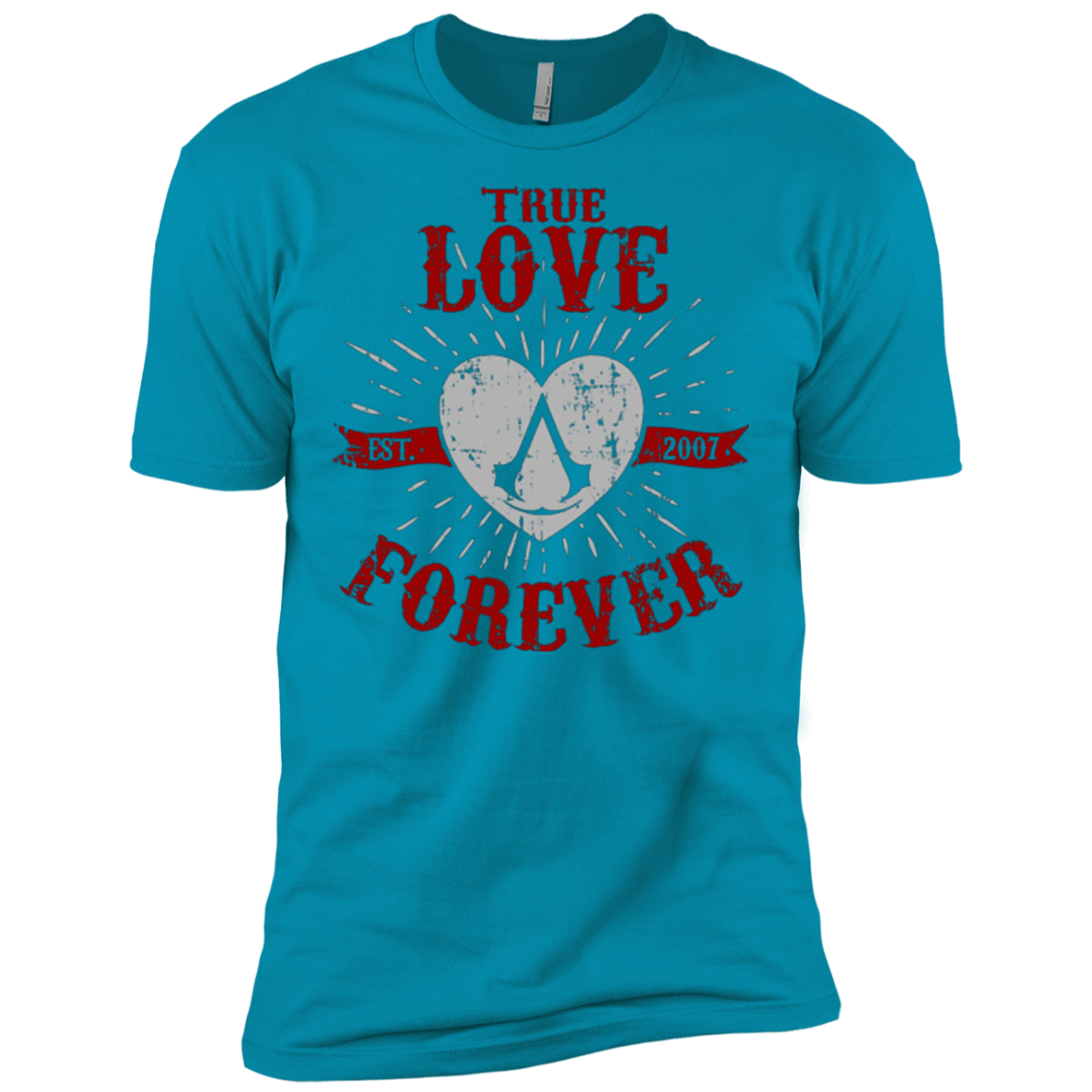 T-Shirts Turquoise / X-Small True Love Forever Assasin Men's Premium T-Shirt