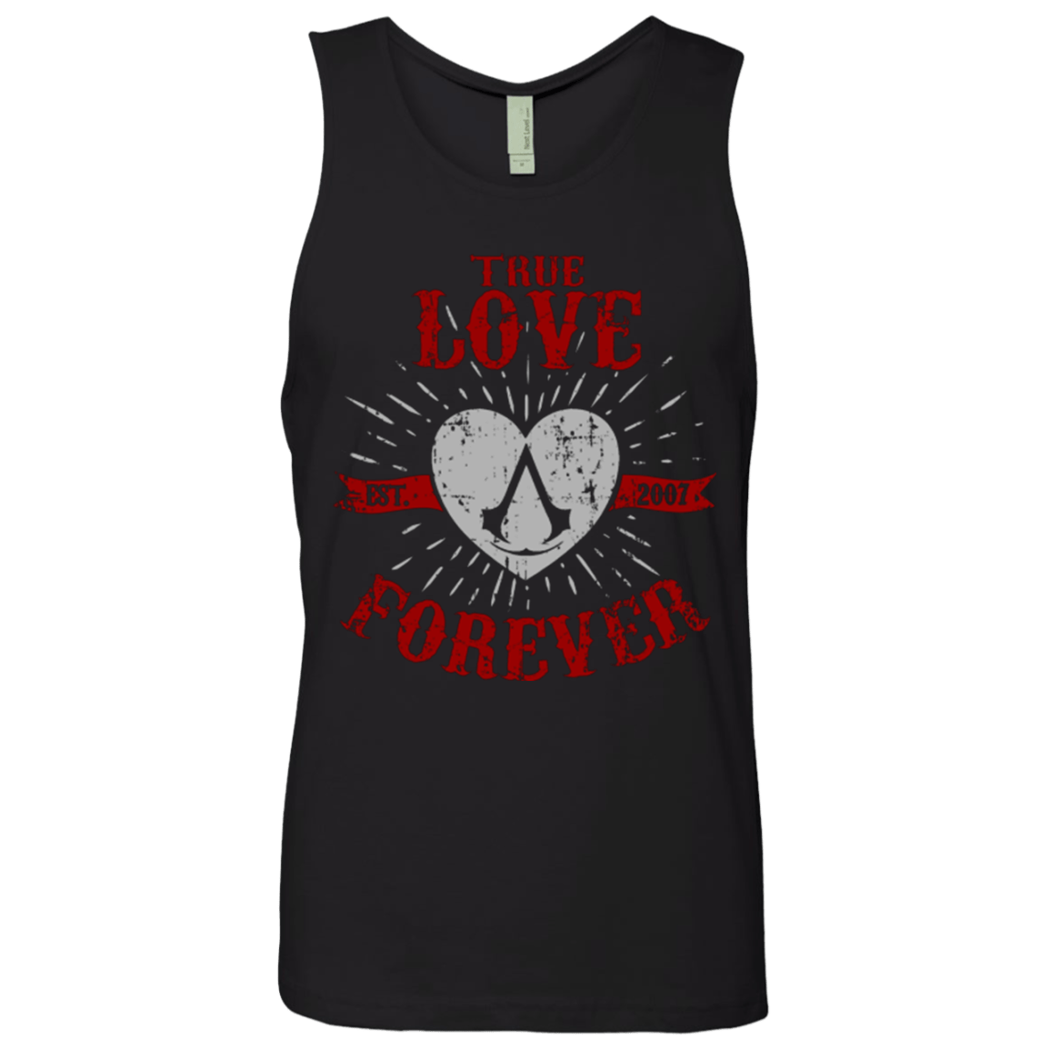 T-Shirts Black / Small True Love Forever Assasin Men's Premium Tank Top