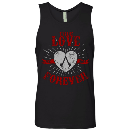 T-Shirts Black / Small True Love Forever Assasin Men's Premium Tank Top