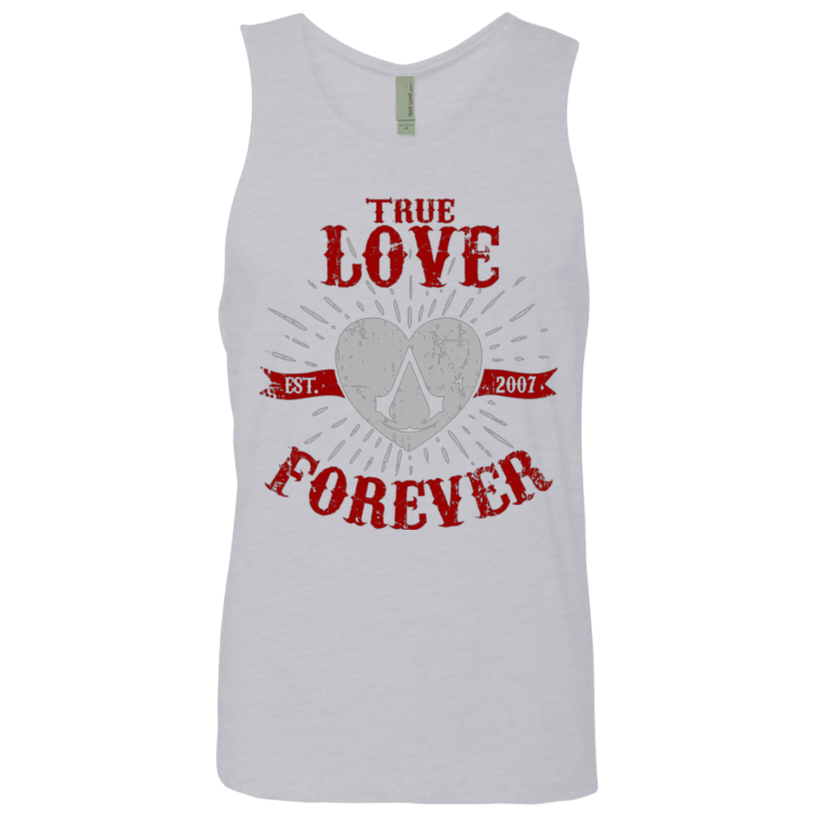 T-Shirts Heather Grey / Small True Love Forever Assasin Men's Premium Tank Top