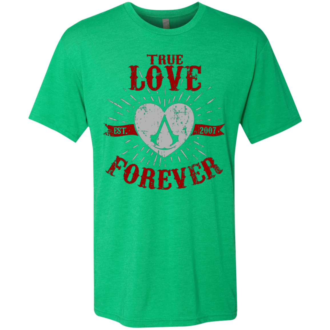 T-Shirts Envy / Small True Love Forever Assasin Men's Triblend T-Shirt