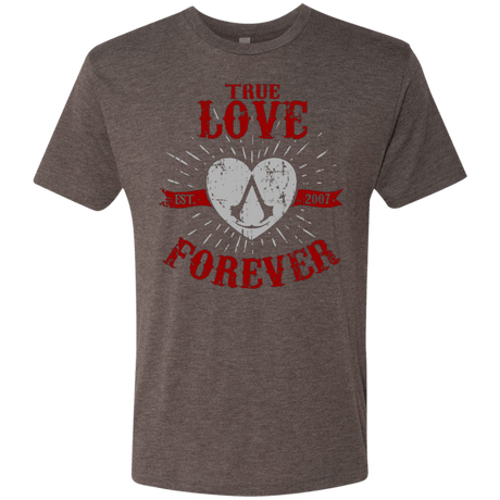 T-Shirts Macchiato / Small True Love Forever Assasin Men's Triblend T-Shirt