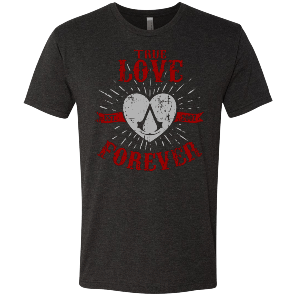 T-Shirts Vintage Black / Small True Love Forever Assasin Men's Triblend T-Shirt