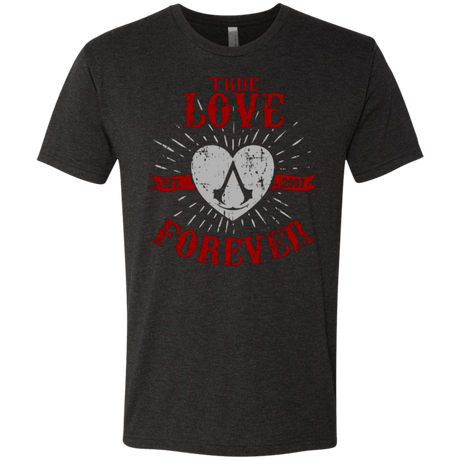 T-Shirts Vintage Black / Small True Love Forever Assasin Men's Triblend T-Shirt