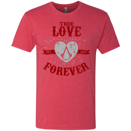 T-Shirts Vintage Red / Small True Love Forever Assasin Men's Triblend T-Shirt