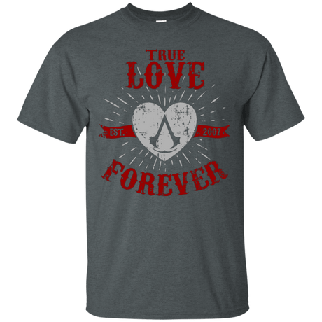 T-Shirts Dark Heather / Small True Love Forever Assasin T-Shirt