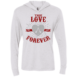 T-Shirts Heather White / X-Small True Love Forever Assasin Triblend Long Sleeve Hoodie Tee