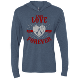 T-Shirts Indigo / X-Small True Love Forever Assasin Triblend Long Sleeve Hoodie Tee
