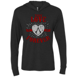 T-Shirts Vintage Black / X-Small True Love Forever Assasin Triblend Long Sleeve Hoodie Tee
