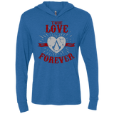 T-Shirts Vintage Royal / X-Small True Love Forever Assasin Triblend Long Sleeve Hoodie Tee