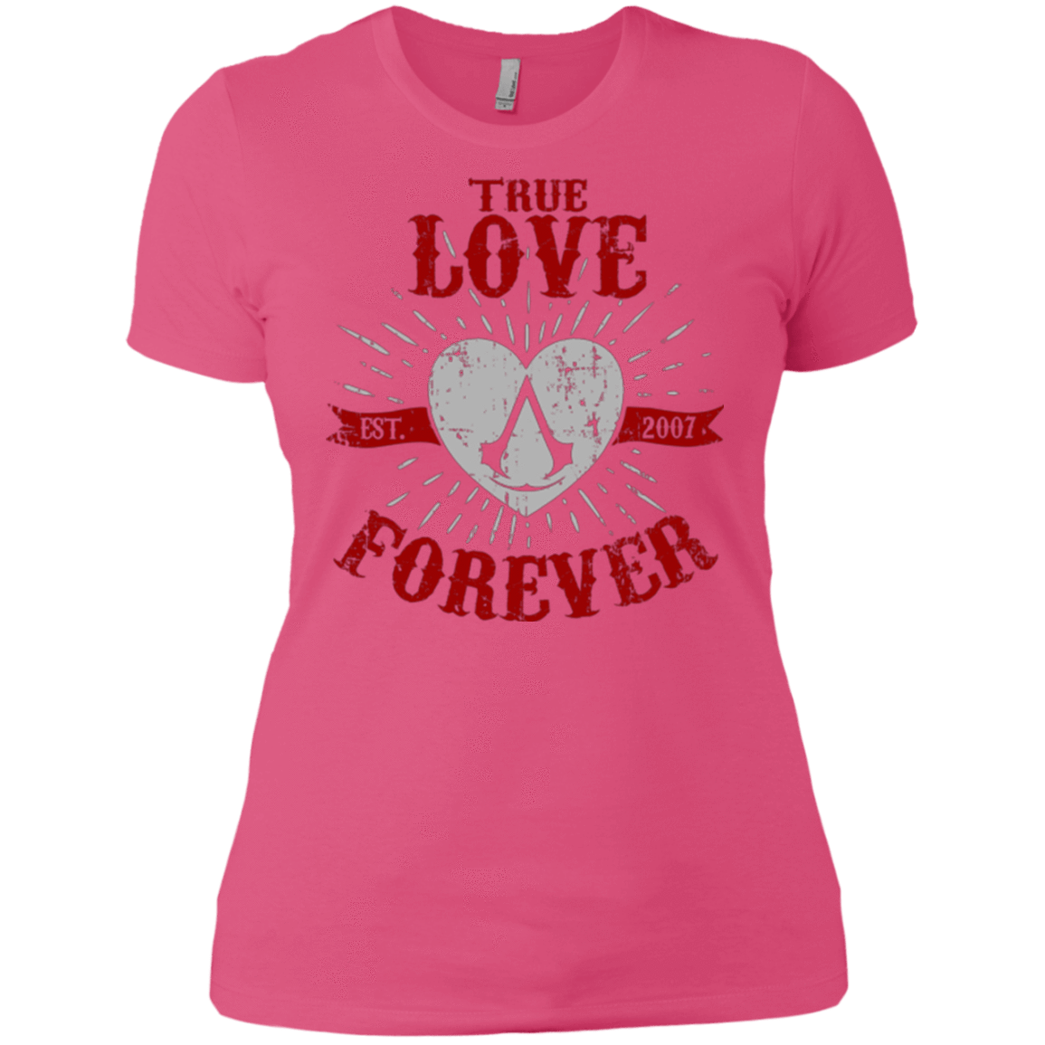 T-Shirts Hot Pink / X-Small True Love Forever Assasin Women's Premium T-Shirt
