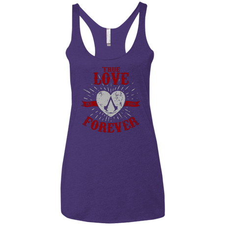 T-Shirts Purple / X-Small True Love Forever Assasin Women's Triblend Racerback Tank