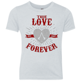 T-Shirts Heather White / YXS True Love Forever Assasin Youth Triblend T-Shirt