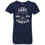 T-Shirts Midnight Navy / YXS True Love Forever Black Girls Premium T-Shirt
