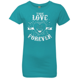 T-Shirts Tahiti Blue / YXS True Love Forever Black Girls Premium T-Shirt