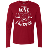 T-Shirts Cardinal / Small True Love Forever Black Men's Premium Long Sleeve