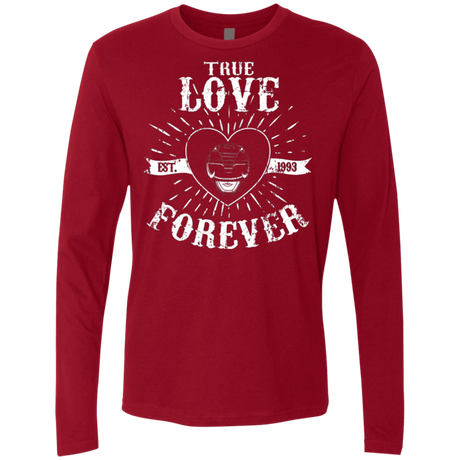 T-Shirts Cardinal / Small True Love Forever Black Men's Premium Long Sleeve