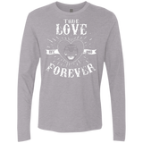 T-Shirts Heather Grey / Small True Love Forever Black Men's Premium Long Sleeve