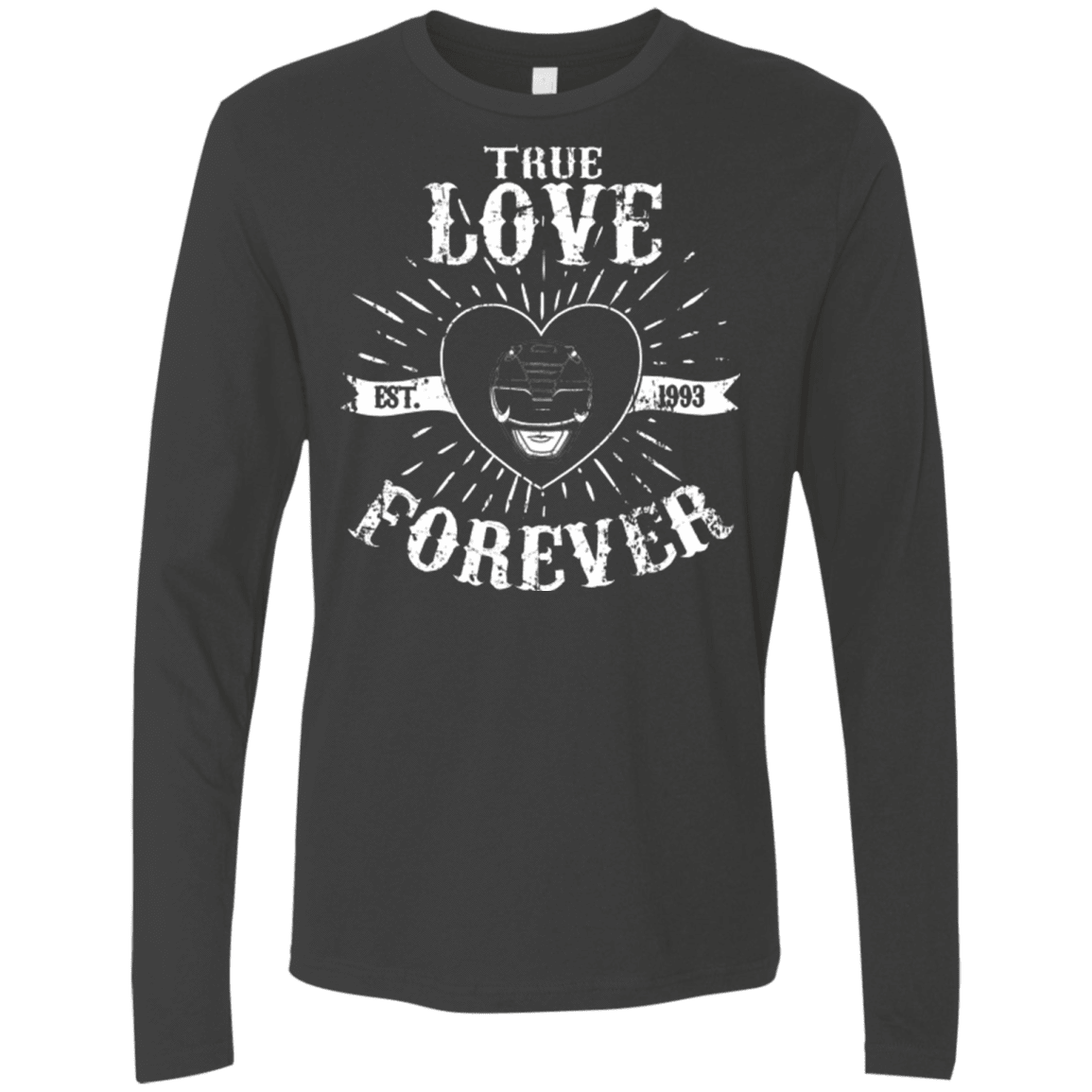 T-Shirts Heavy Metal / Small True Love Forever Black Men's Premium Long Sleeve