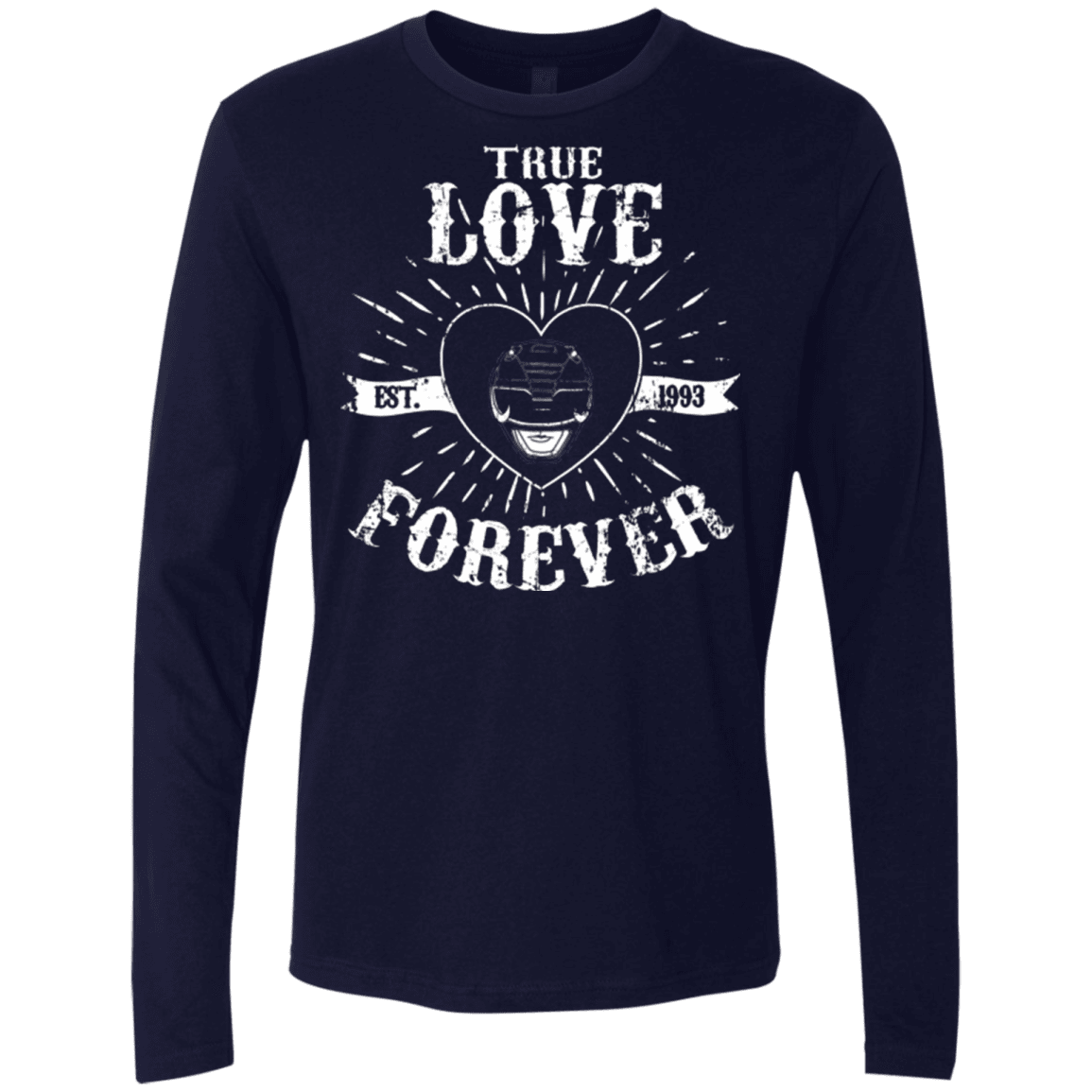 T-Shirts Midnight Navy / Small True Love Forever Black Men's Premium Long Sleeve