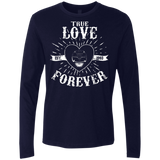 T-Shirts Midnight Navy / Small True Love Forever Black Men's Premium Long Sleeve
