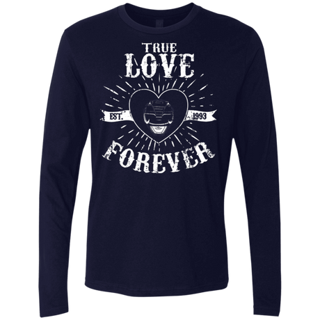 T-Shirts Midnight Navy / Small True Love Forever Black Men's Premium Long Sleeve