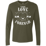 T-Shirts Military Green / Small True Love Forever Black Men's Premium Long Sleeve
