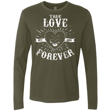 T-Shirts Military Green / Small True Love Forever Black Men's Premium Long Sleeve