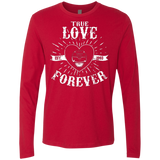 T-Shirts Red / Small True Love Forever Black Men's Premium Long Sleeve