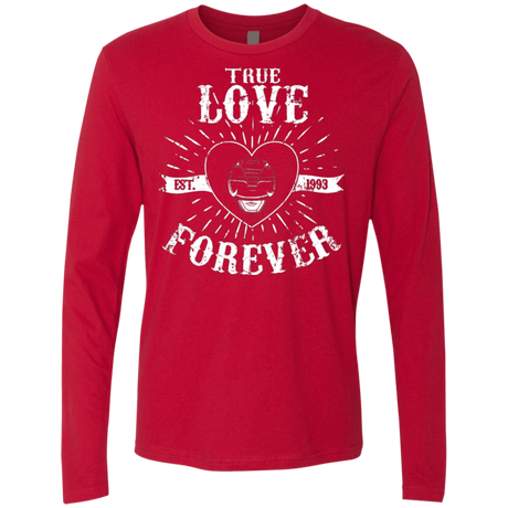 T-Shirts Red / Small True Love Forever Black Men's Premium Long Sleeve