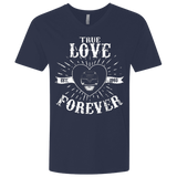 T-Shirts Midnight Navy / X-Small True Love Forever Black Men's Premium V-Neck