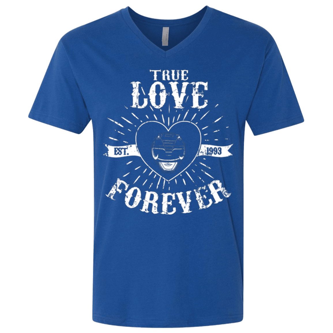 T-Shirts Royal / X-Small True Love Forever Black Men's Premium V-Neck