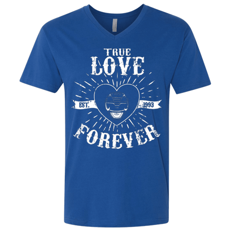 T-Shirts Royal / X-Small True Love Forever Black Men's Premium V-Neck