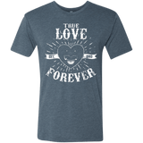 T-Shirts Indigo / Small True Love Forever Black Men's Triblend T-Shirt