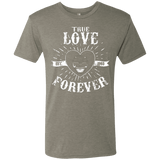 T-Shirts Venetian Grey / Small True Love Forever Black Men's Triblend T-Shirt